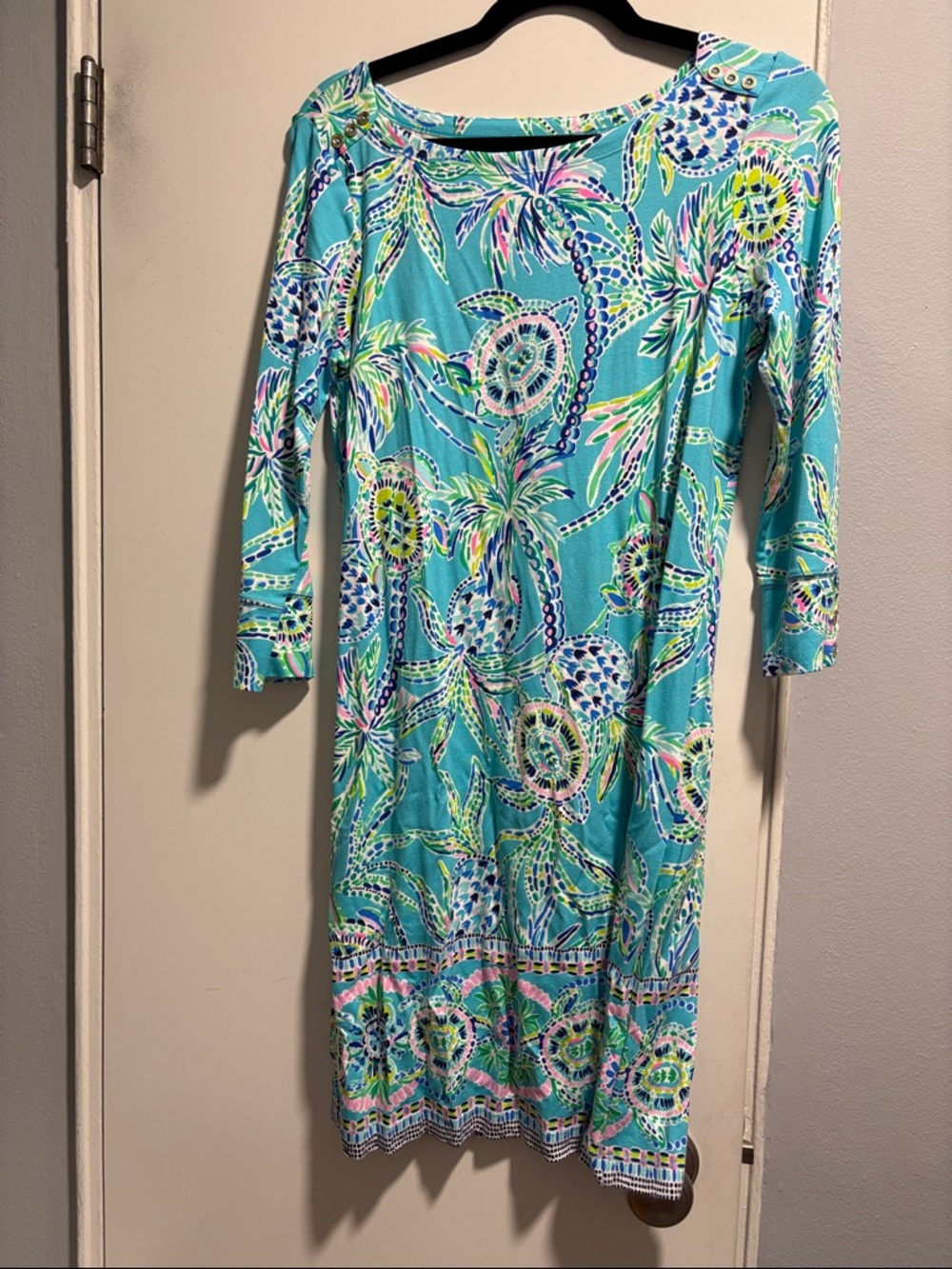 Lilly Pulitzer Turquoise Multi-Color Mini Dress